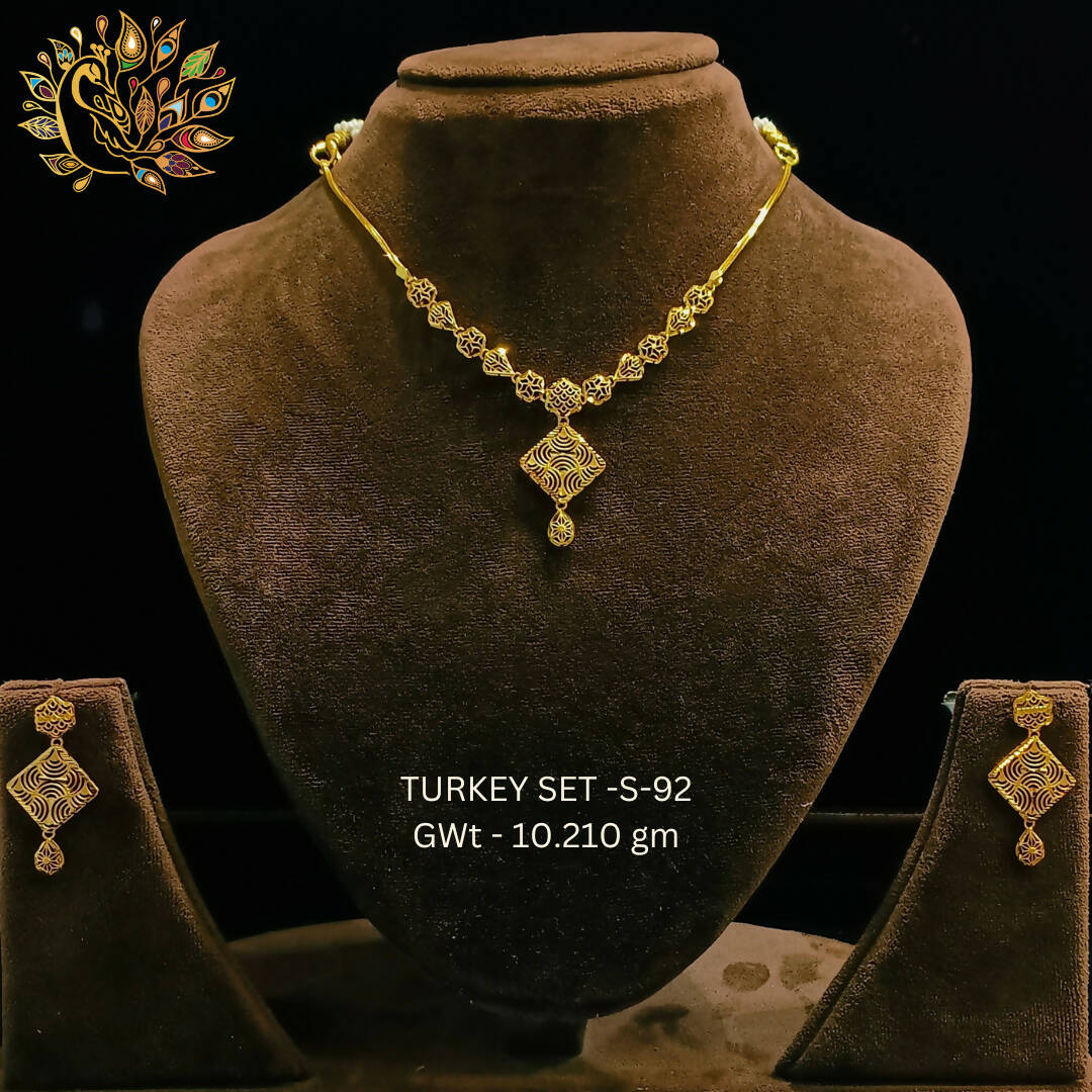 TURKEY SET-S-92 - Turkey Necklace Sets Sarafa Bazar India