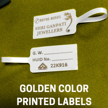 SINGLE Color Printed Jewellery Labels Sarafa Bazar India