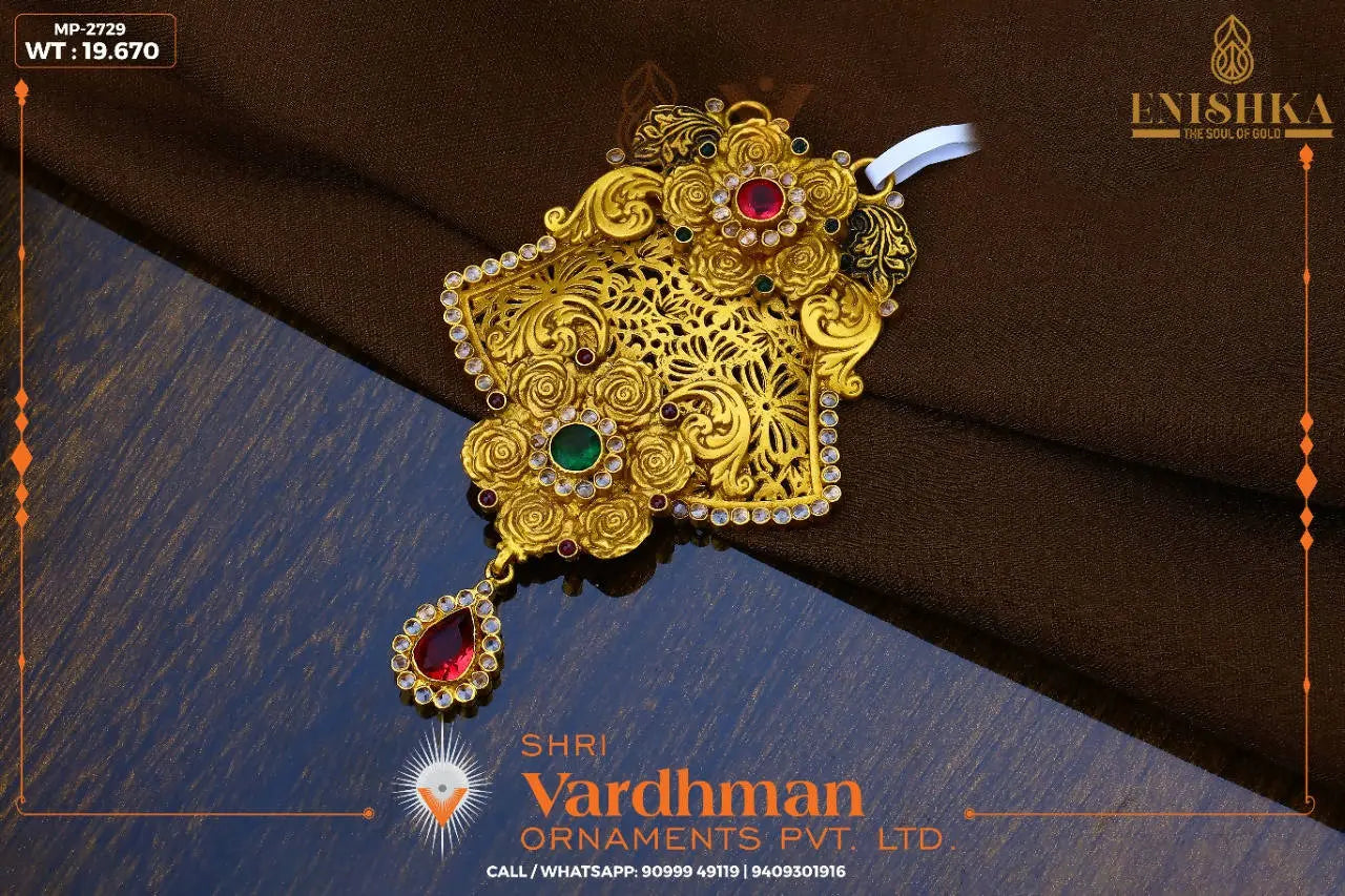 22kt Mangalsutra Pendant Sarafa Bazar India