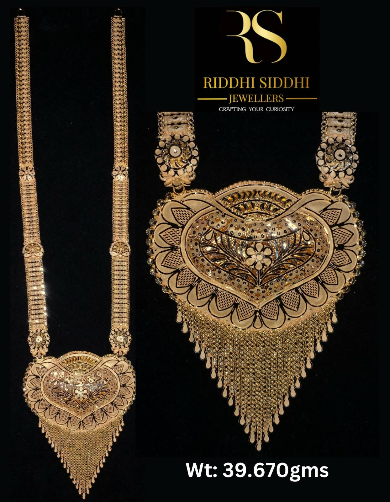 Gold Long Set Sarafa Bazar India