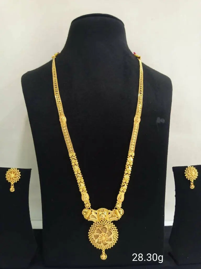 Gold Long Set Sarafa Bazar India