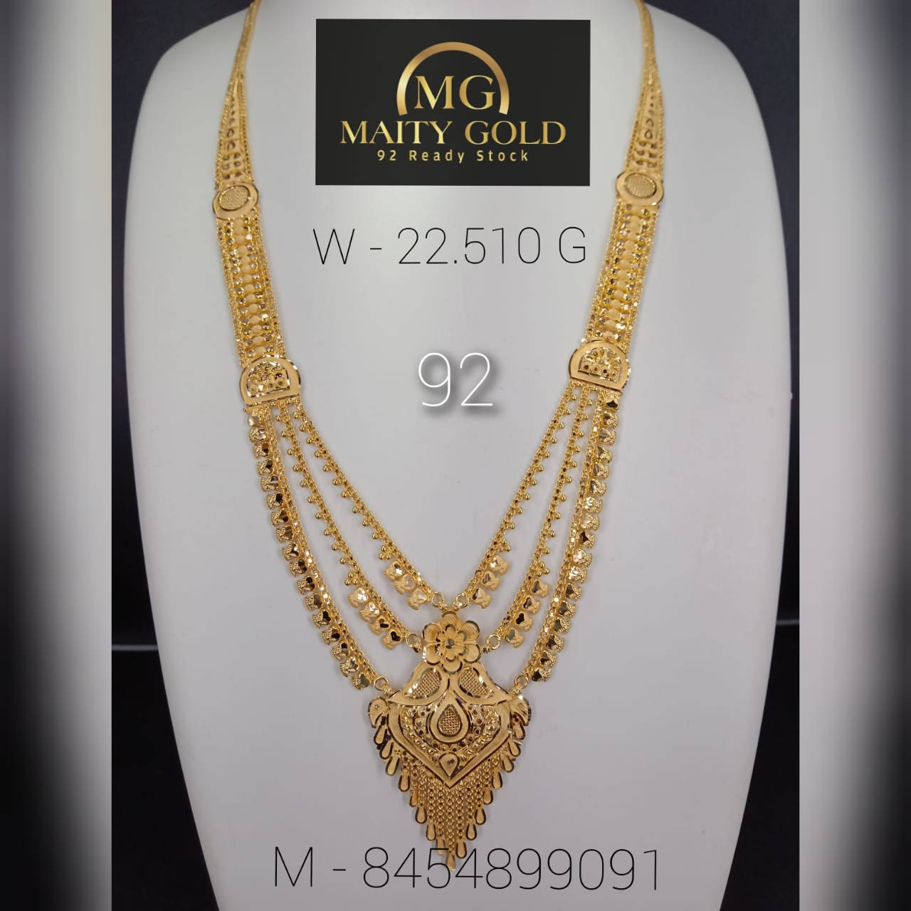 Gold Long Set Sarafa Bazar India