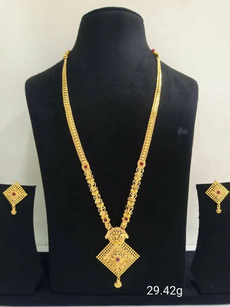 Gold Long Set Sarafa Bazar India