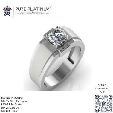 Platinum Gents Ring