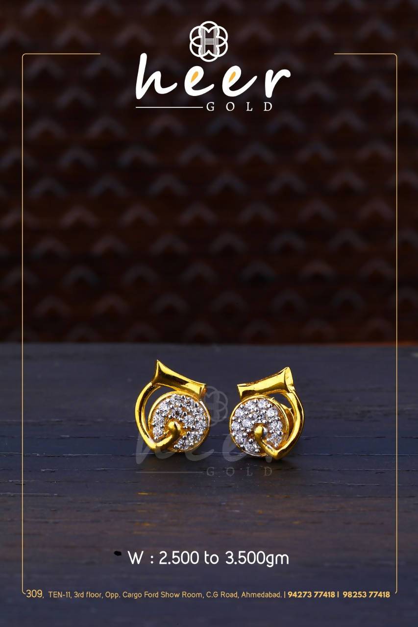 CZ Casting Earrings Sarafa Bazar