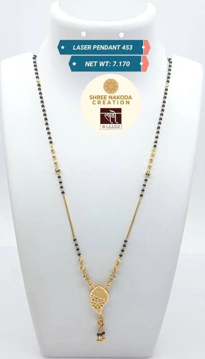 Laser Pendant Mangalsutra Sarafa Bazar