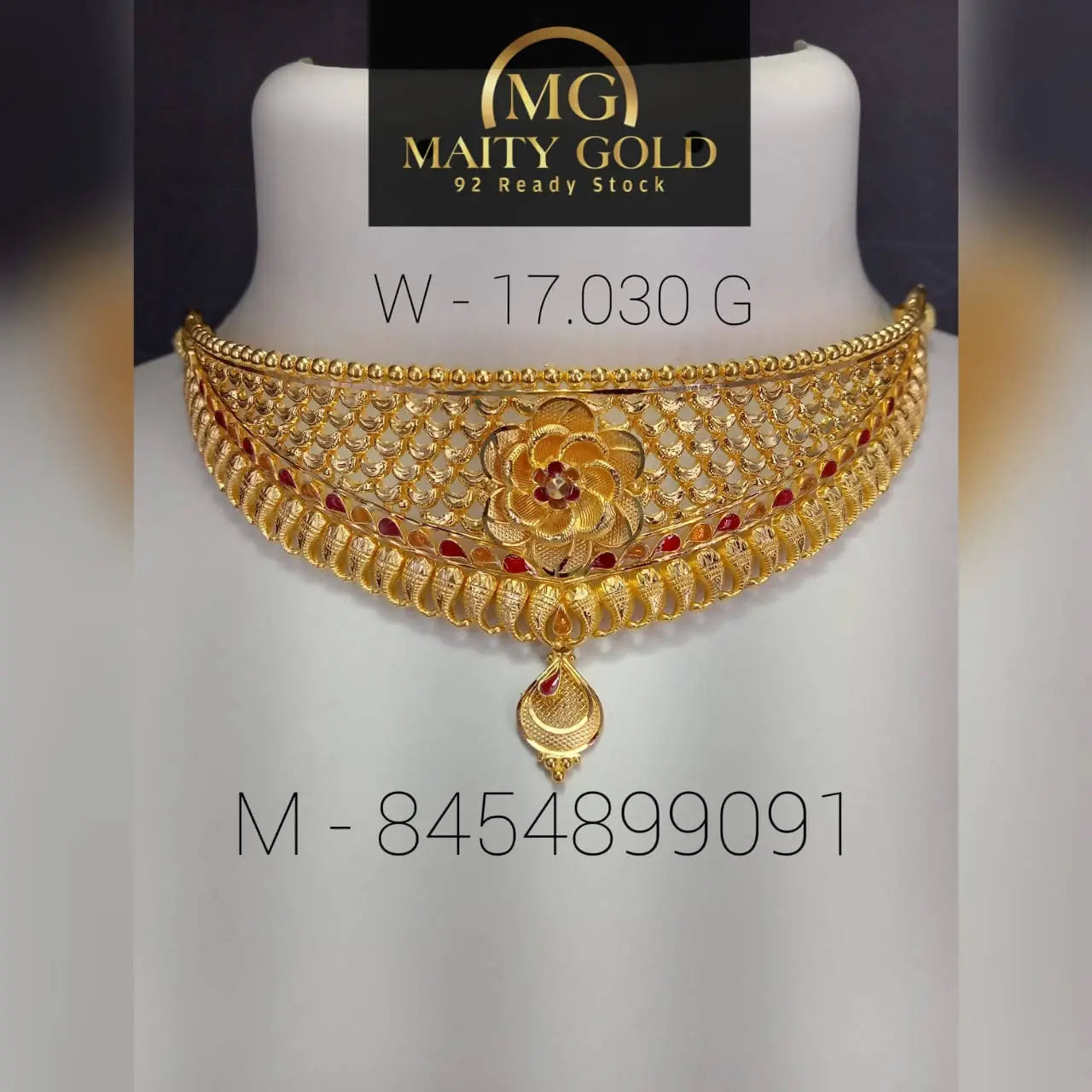 Gold Choker Sarafa Bazar India