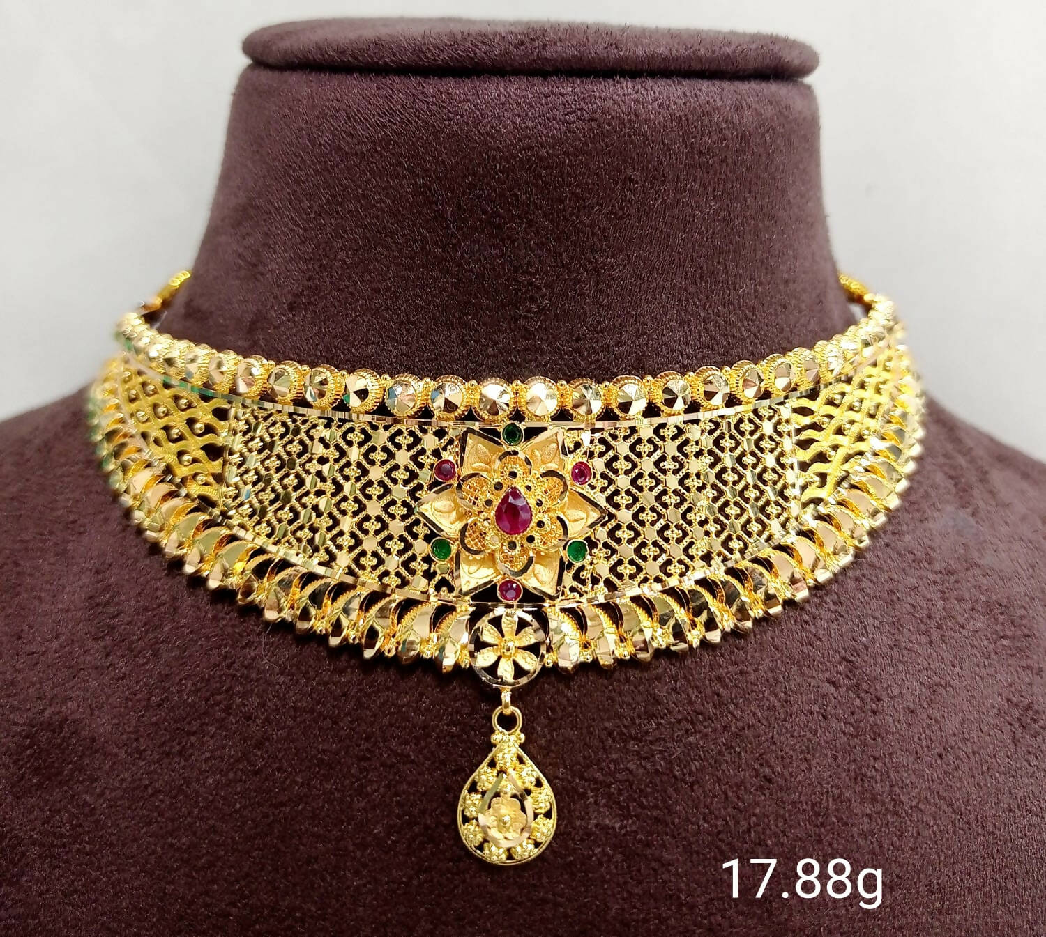 Gold Choker Sarafa Bazar India