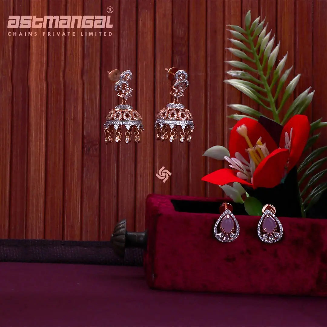 CZ Earring Sarafa Bazar India