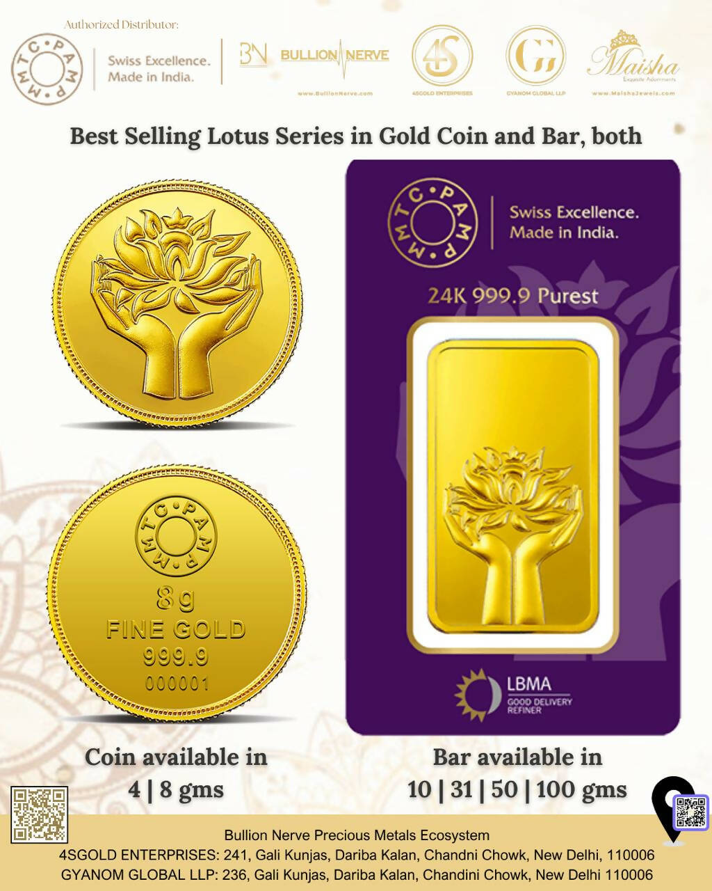 Gold Coin Sarafa Bazar India