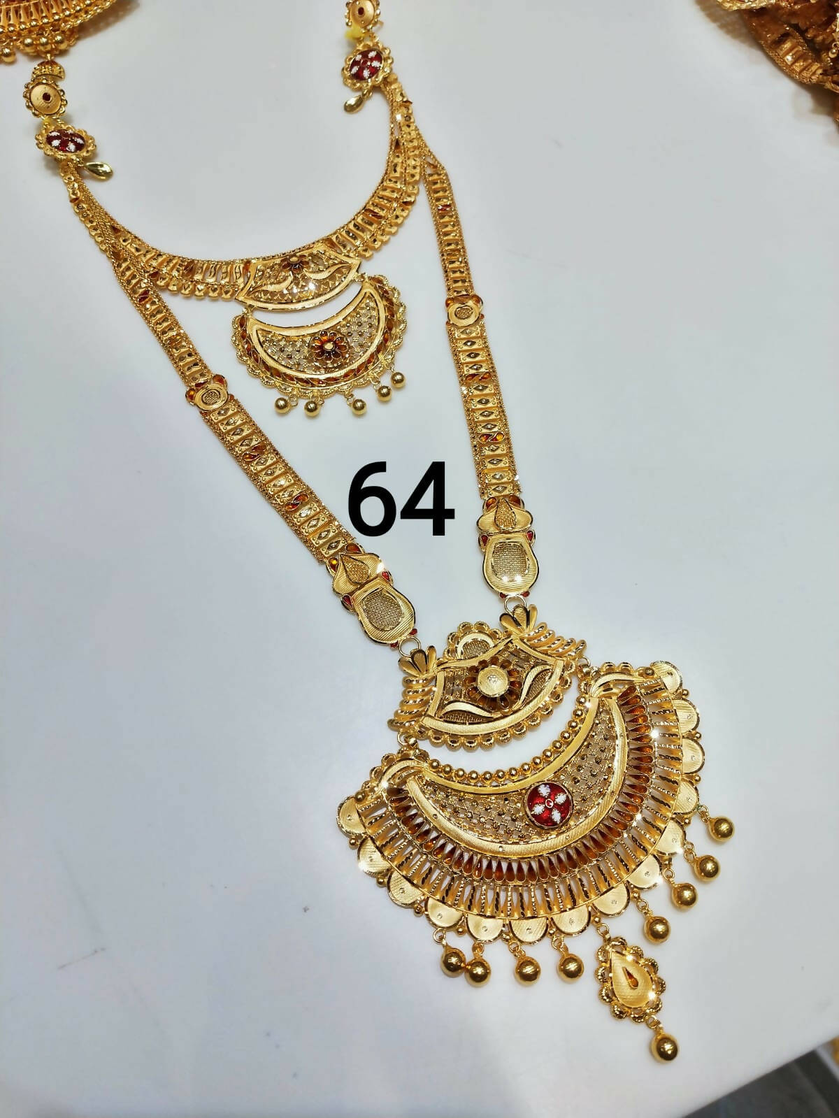 Gold Necklace & Long Set Sarafa Bazar India