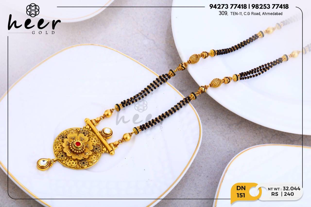 Antique Kundan Mangalsutra Sarafa Bazar