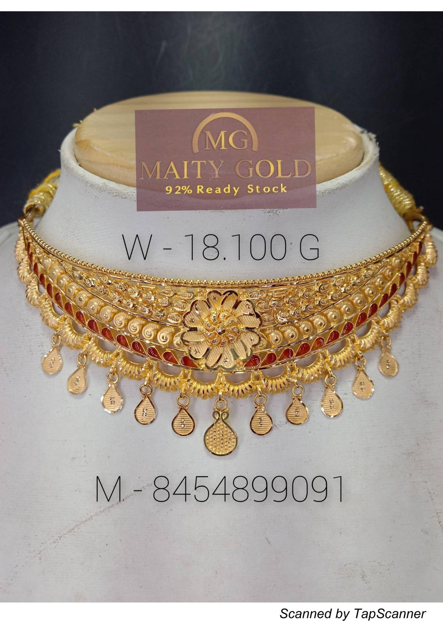 Gold Choker Sarafa Bazar India