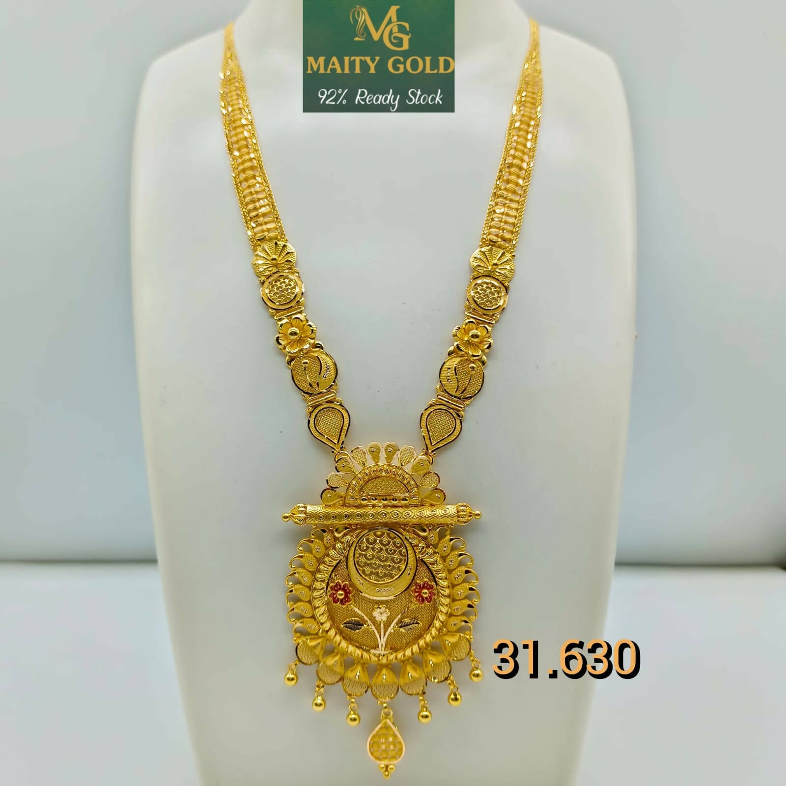 Gold Long Set Sarafa Bazar India