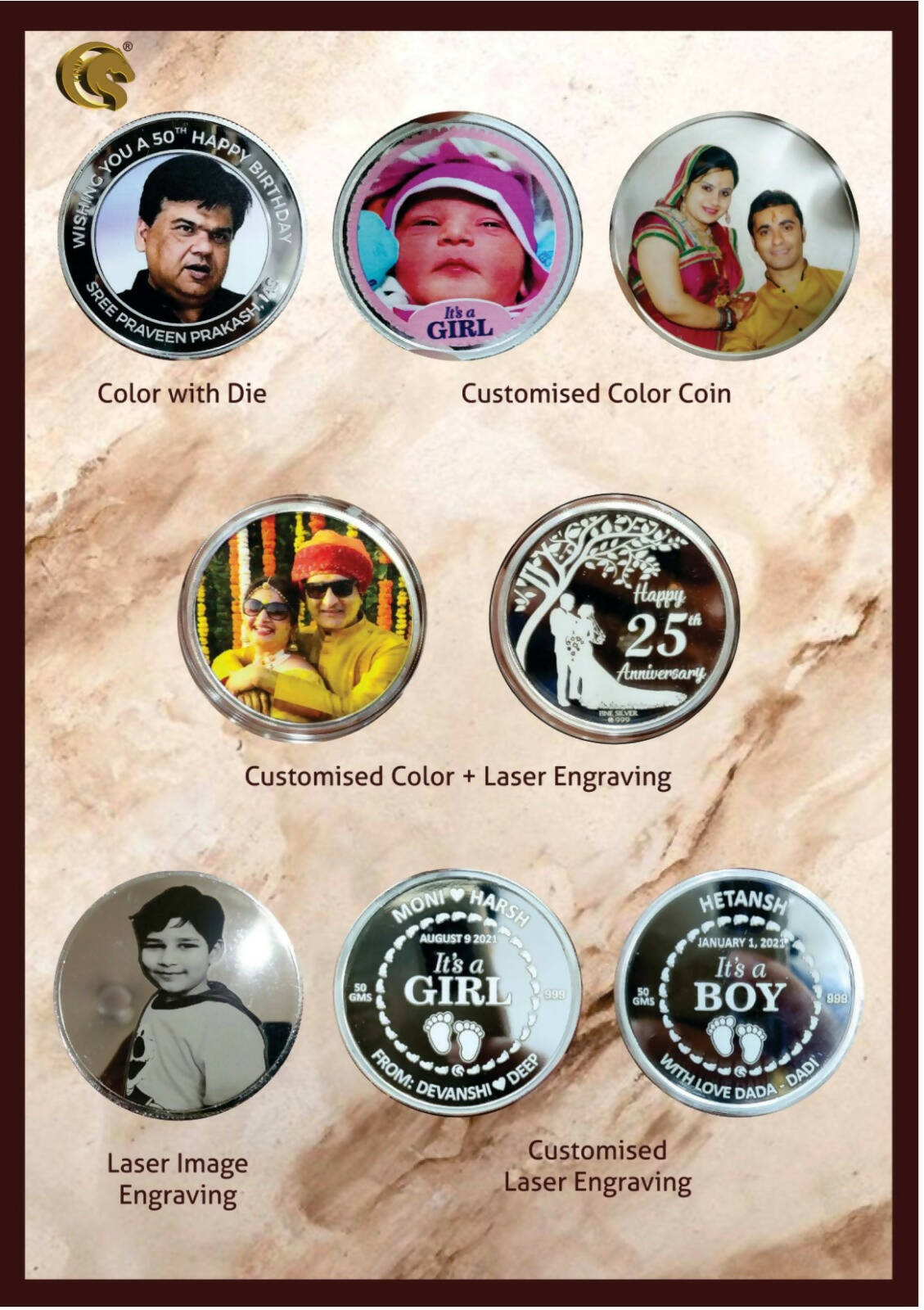Customised Colour Coins Sarafa Bazar India