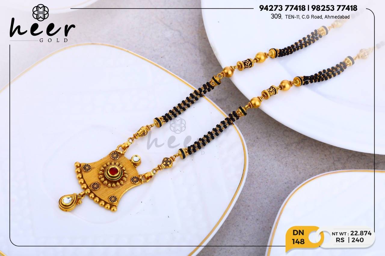 Antique Kundan Mangalsutra Sarafa Bazar