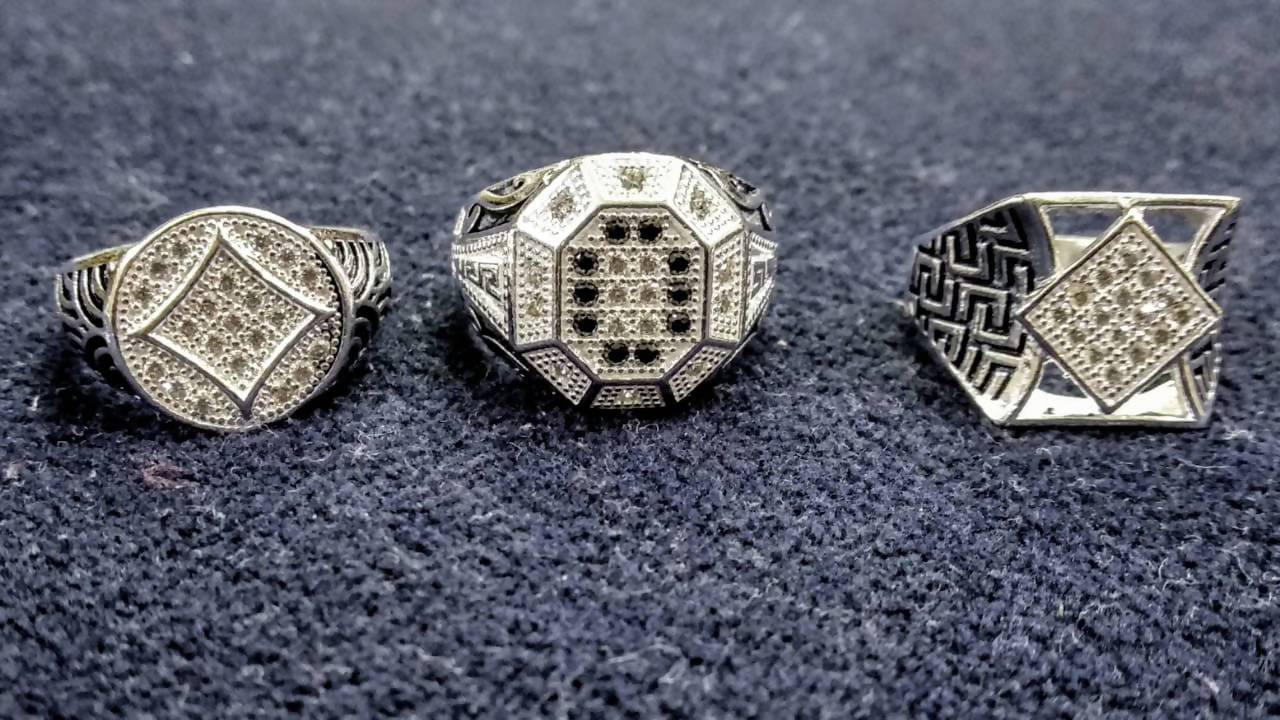 Silver Micro Rings Sarafa Bazar