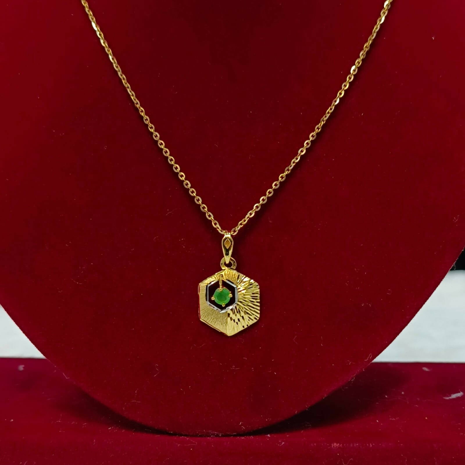 Turkish Italian Gold Pendant Sarafa Bazar India