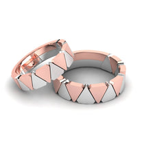 Platinum Gold Couple Bands