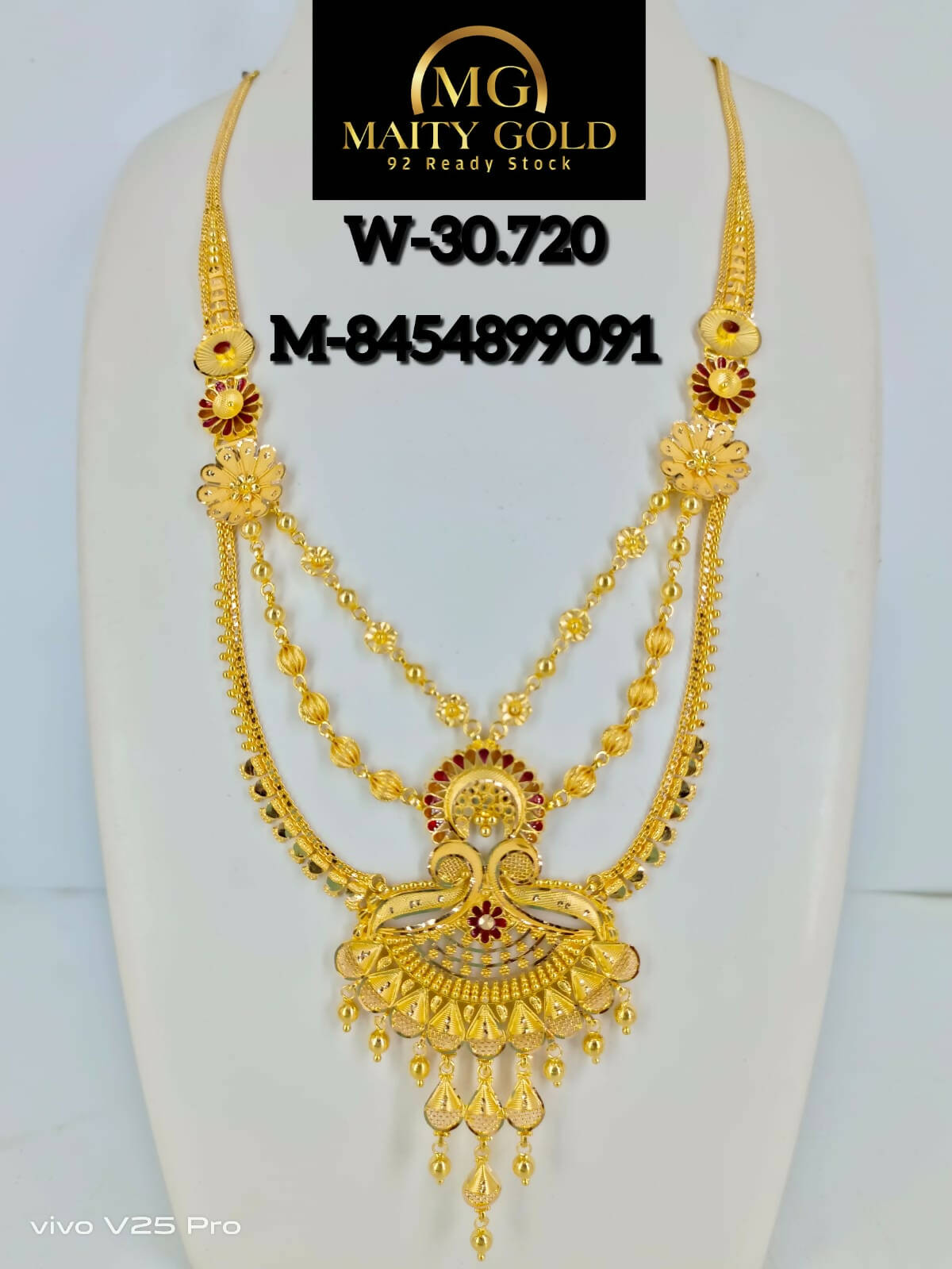 Gold Long Set Sarafa Bazar India