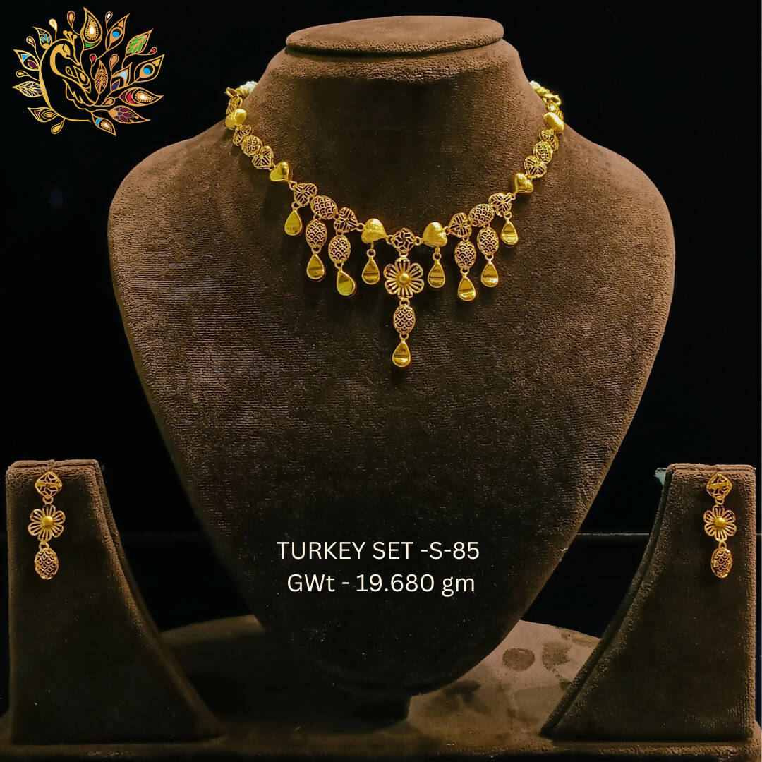 TURKEY SET-S-85 - Turkey Necklace Sets Sarafa Bazar India