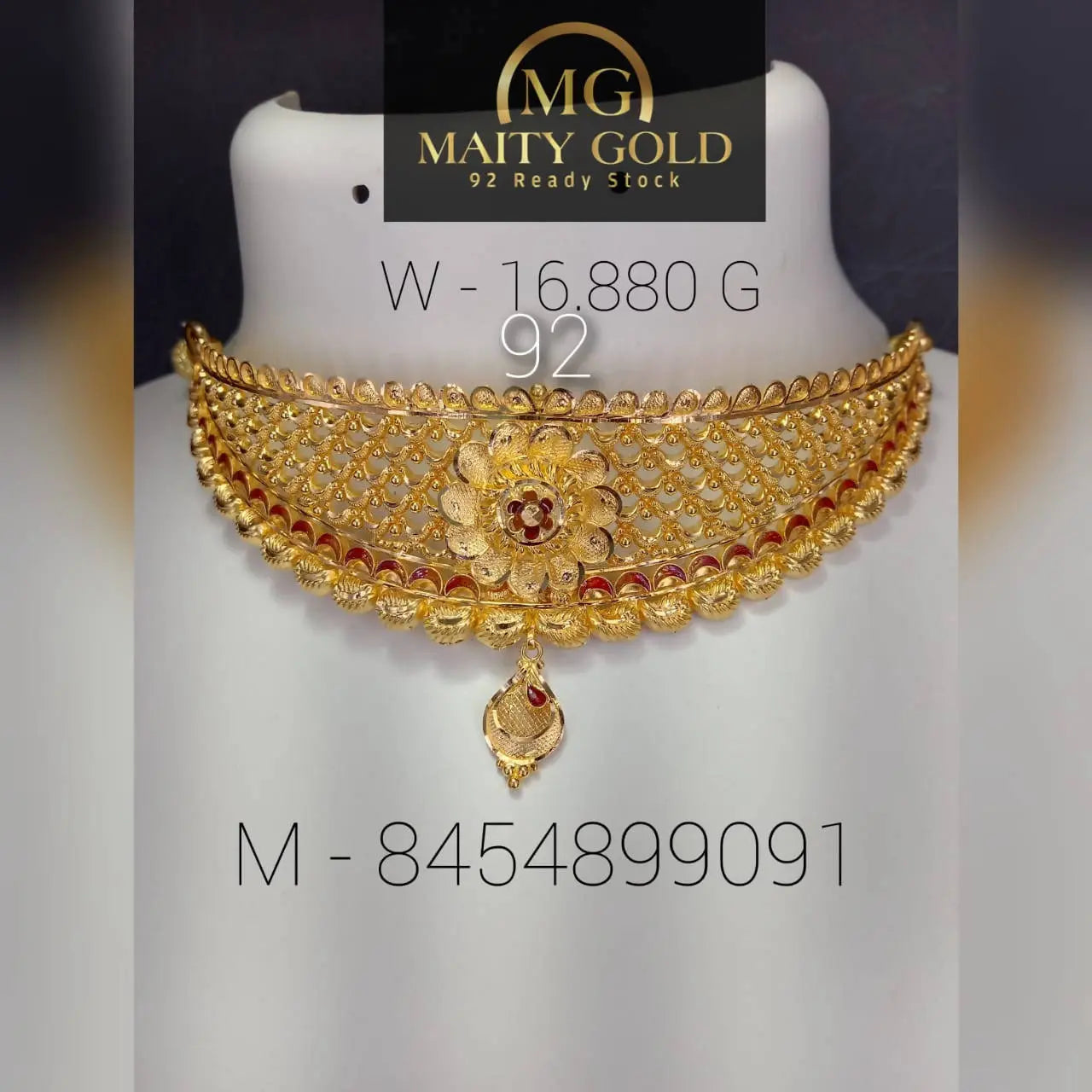 Gold Choker Sarafa Bazar India