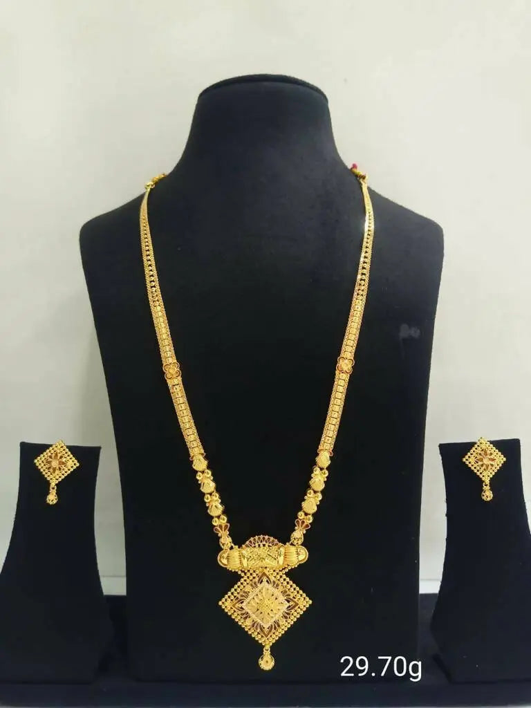 Gold Long Set Sarafa Bazar India