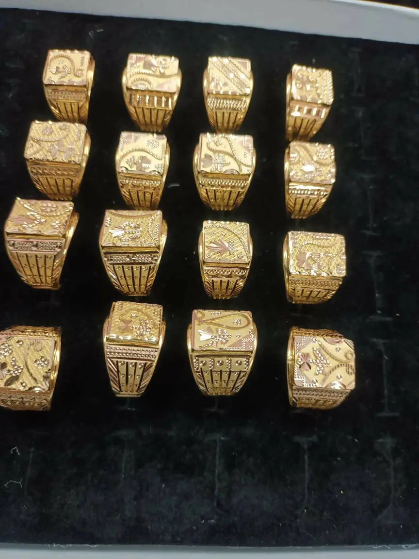 Gold Gents Ring Sarafa Bazar India