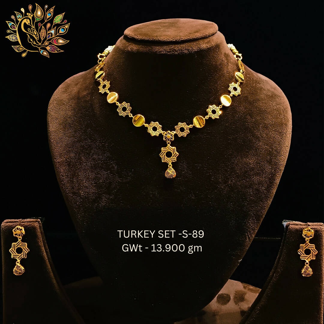 TURKEY SET-S-89 - Turkey Necklace Sets Sarafa Bazar India