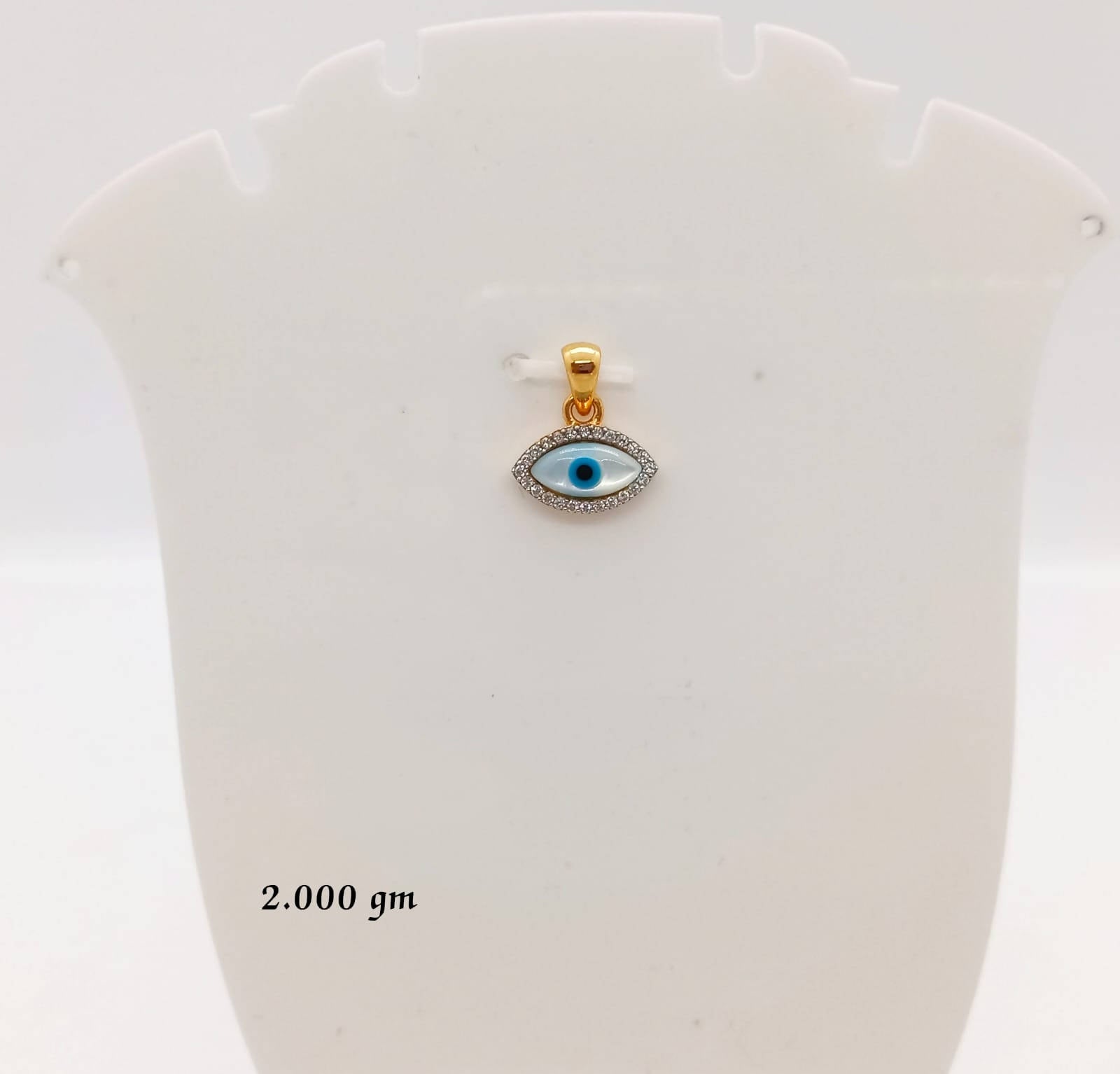 92 CZ Evil Eye Pendant Sarafa Bazar India