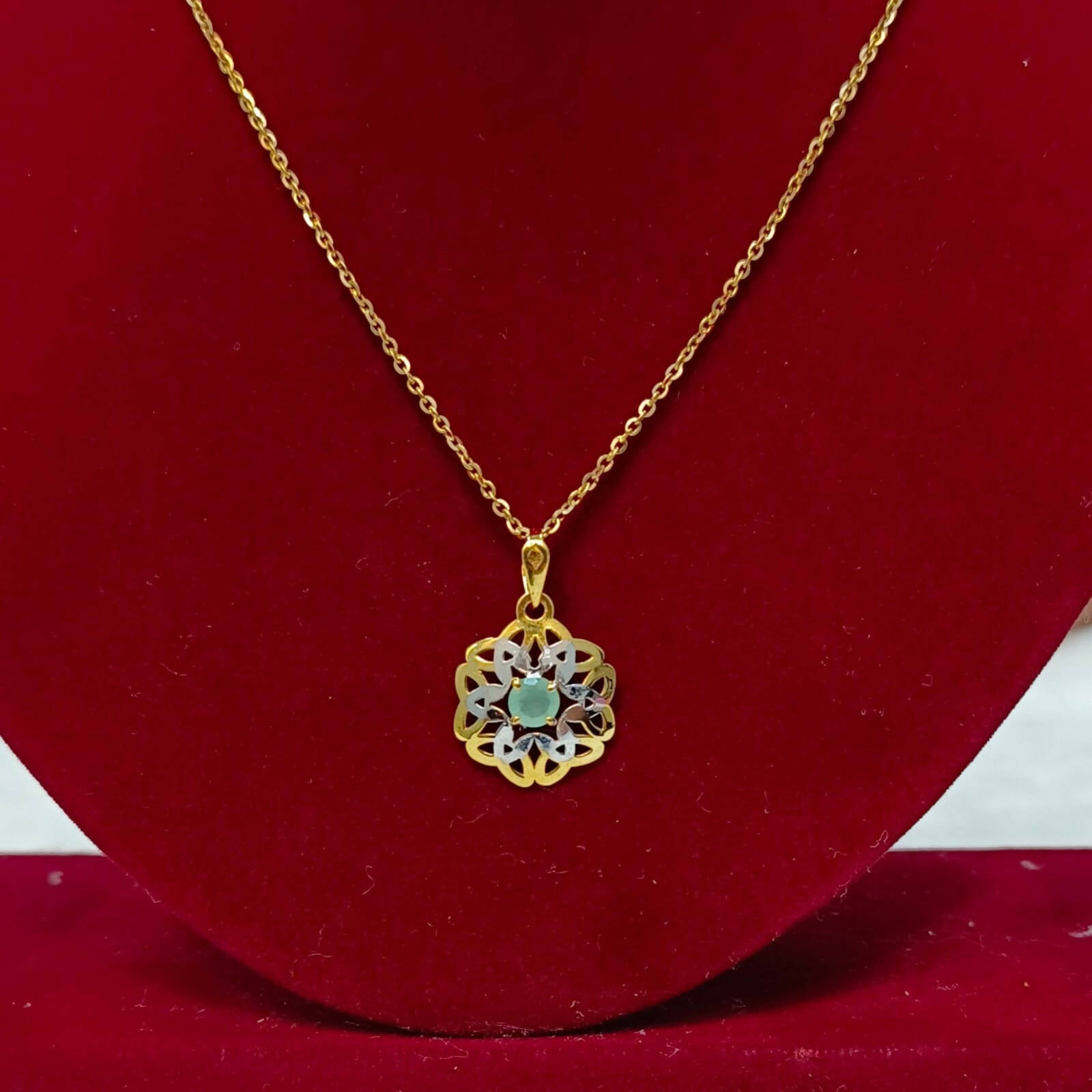 Turkish Italian Gold Pendant Sarafa Bazar India