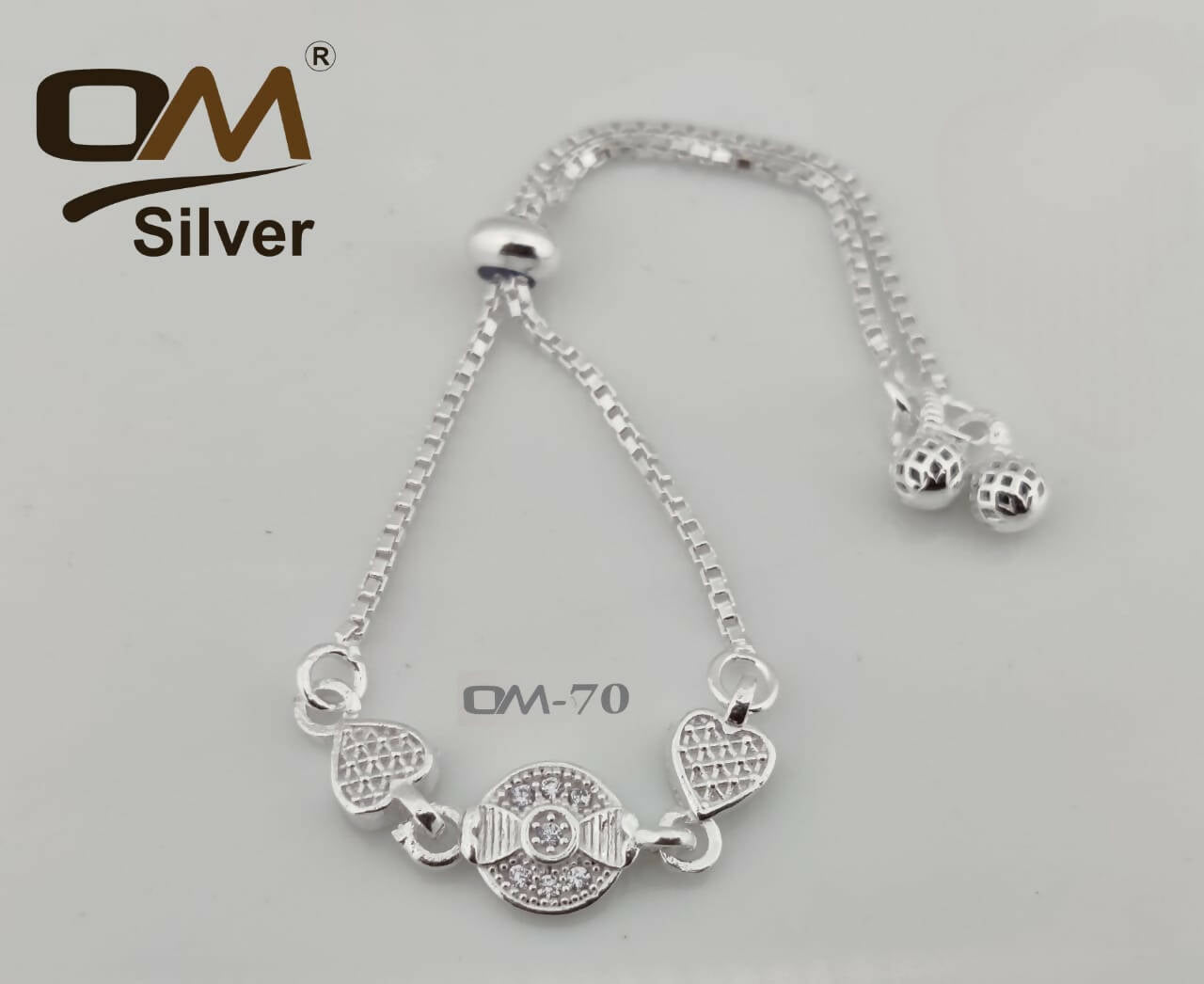 Silver Ladies Bracelet Sarafa Bazar India