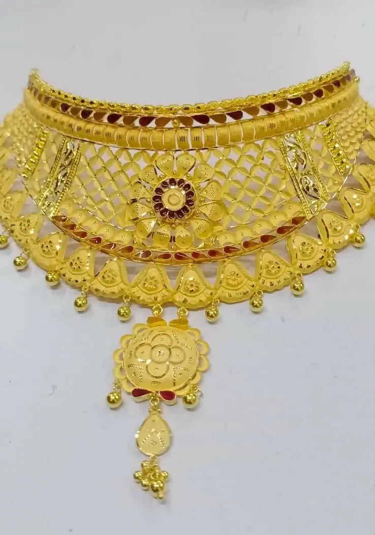 Gold Choker Sarafa Bazar India