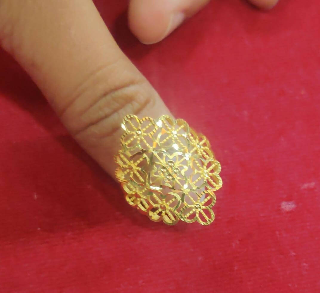 Turkey Gold Ladies Ring Sarafa Bazar India