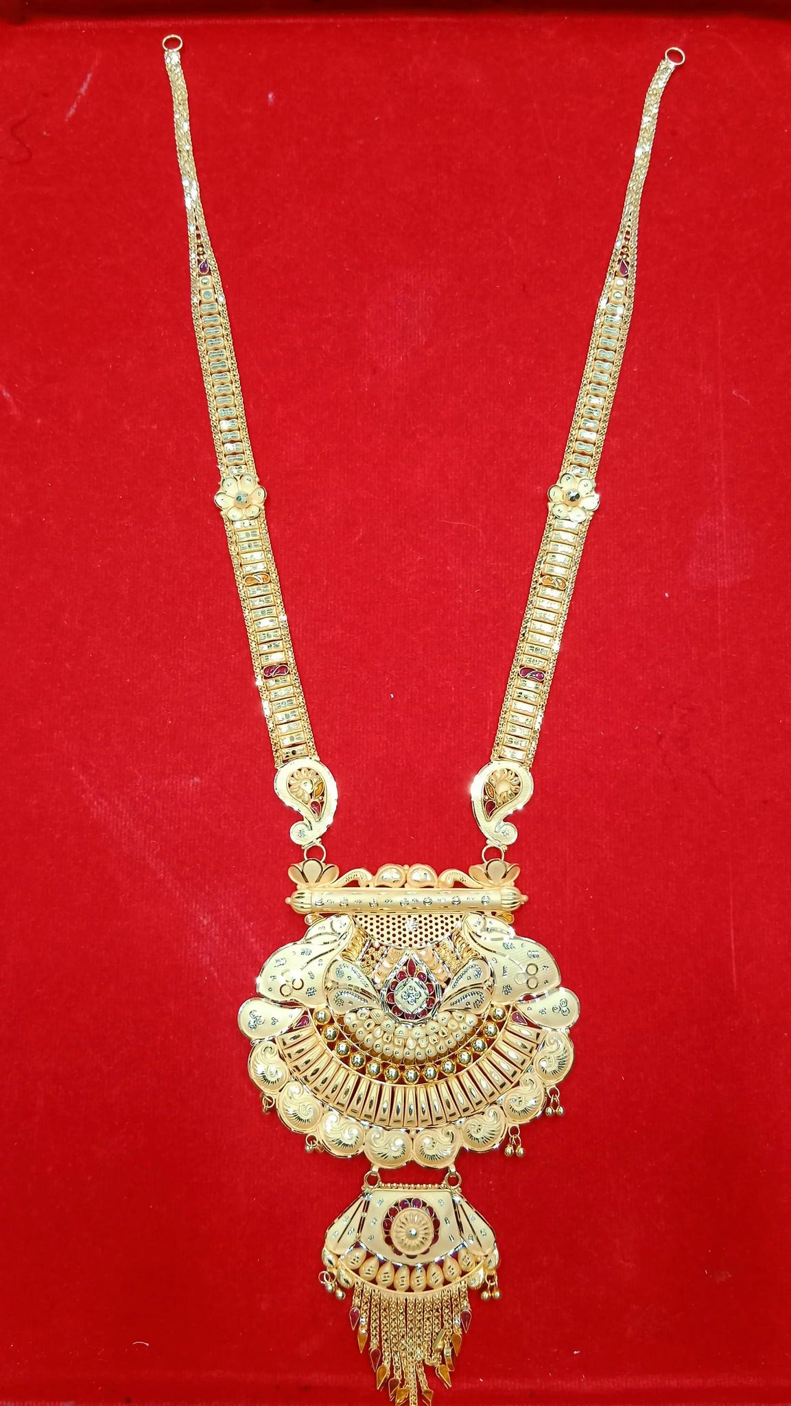 Gold Long Set Sarafa Bazar India