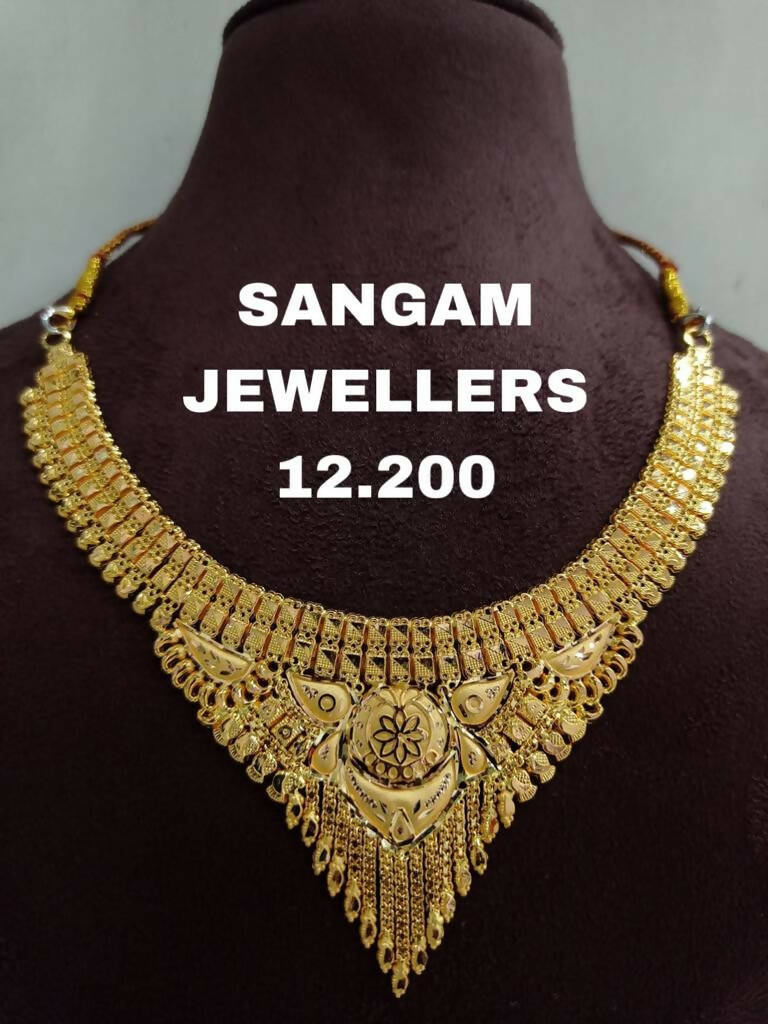 Gold Necklace Sarafa Bazar India