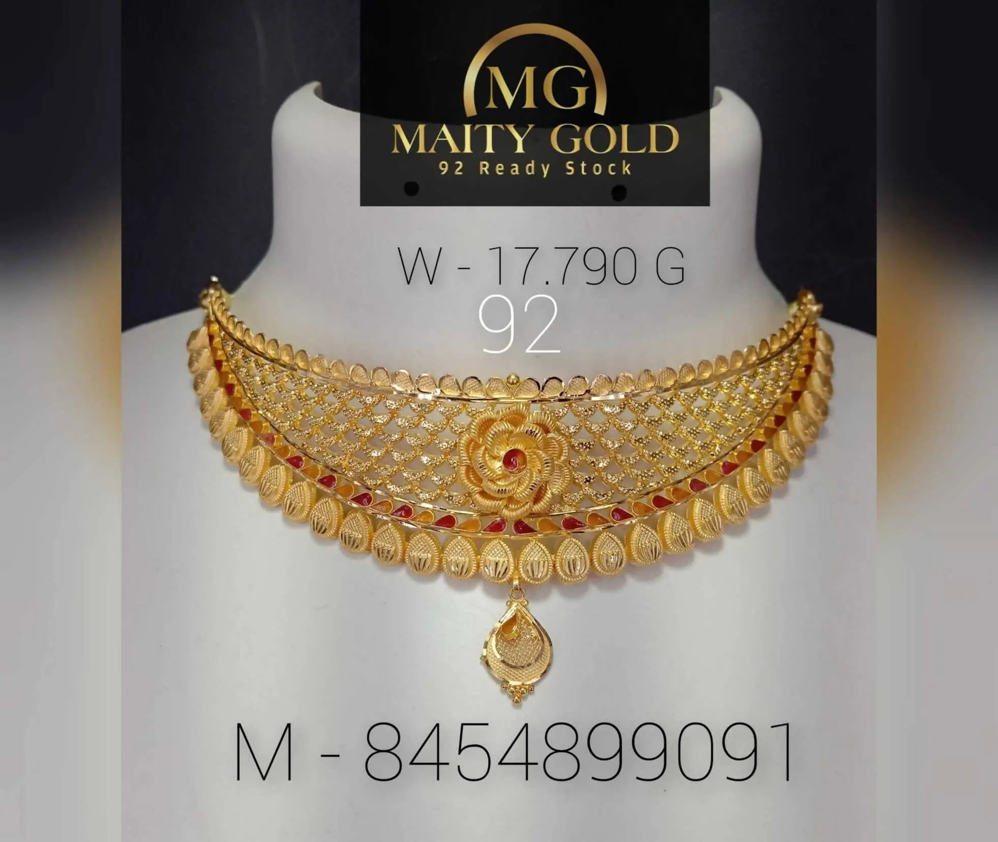 Gold Choker Sarafa Bazar India