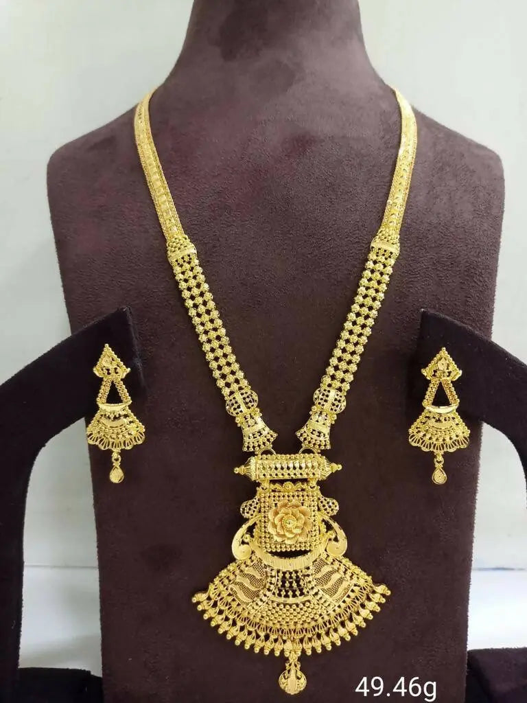 Gold Long Set Sarafa Bazar India