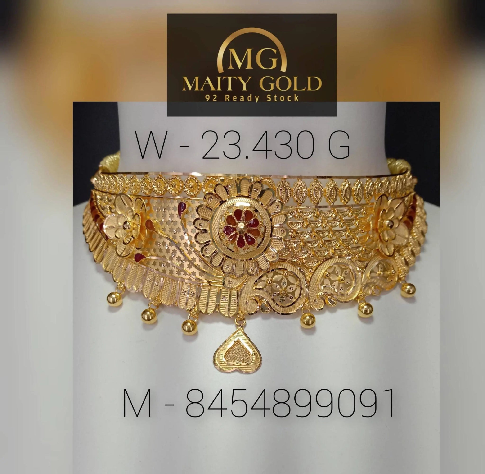 Gold Choker Sarafa Bazar India