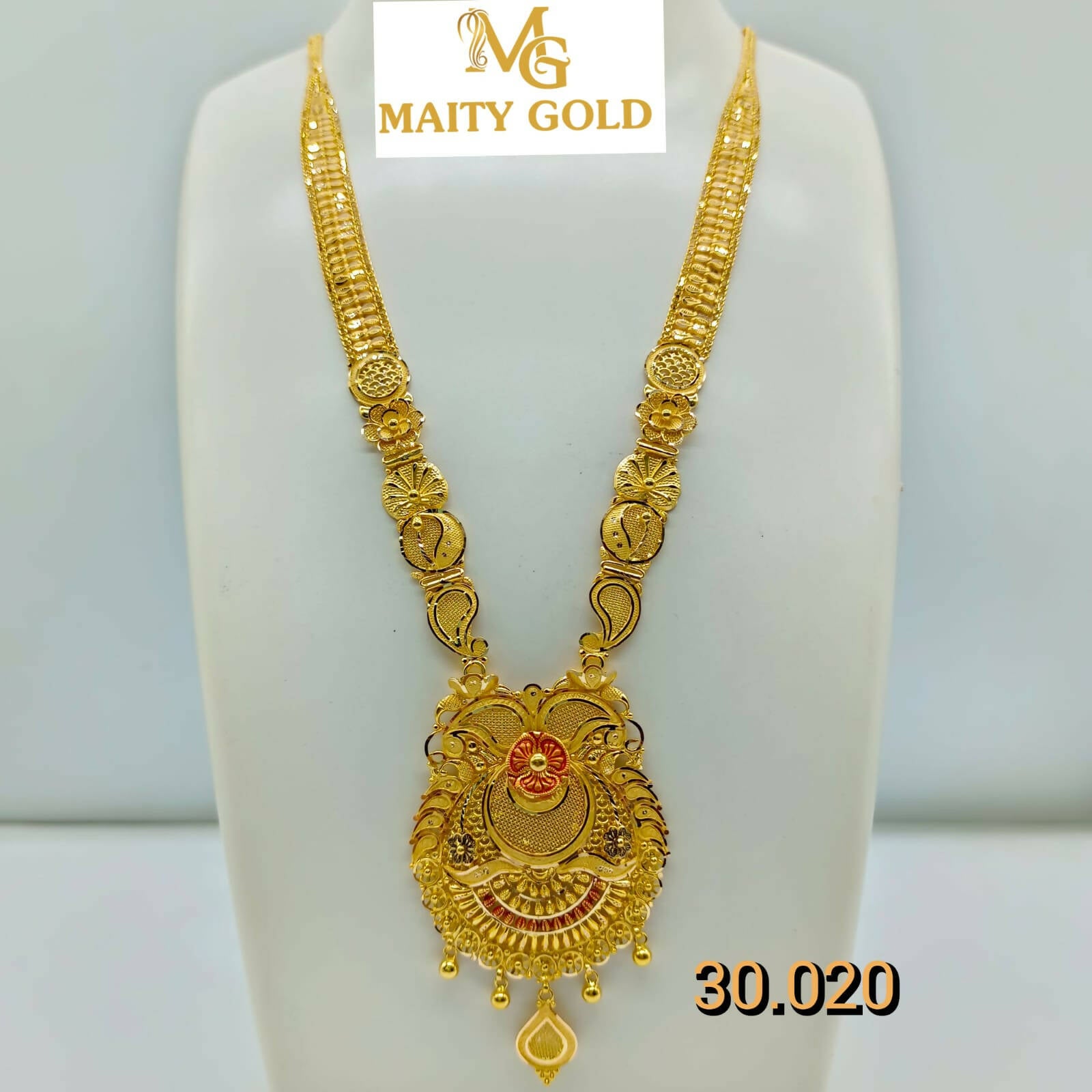 Gold Long Set Sarafa Bazar India