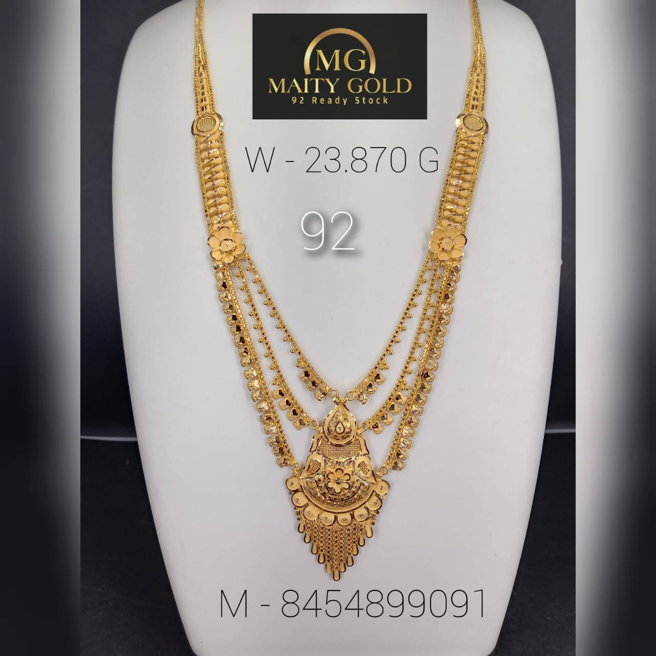 Gold Long Set Sarafa Bazar India