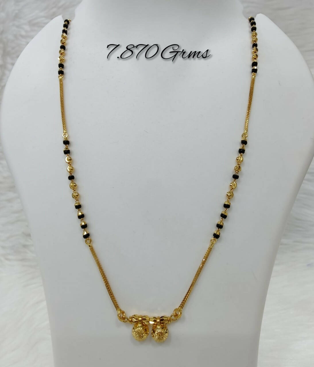 22K Gold Mangalsutra Nallapusalu Chains With Pendants -Indian Gold Jewelry  -Buy Online