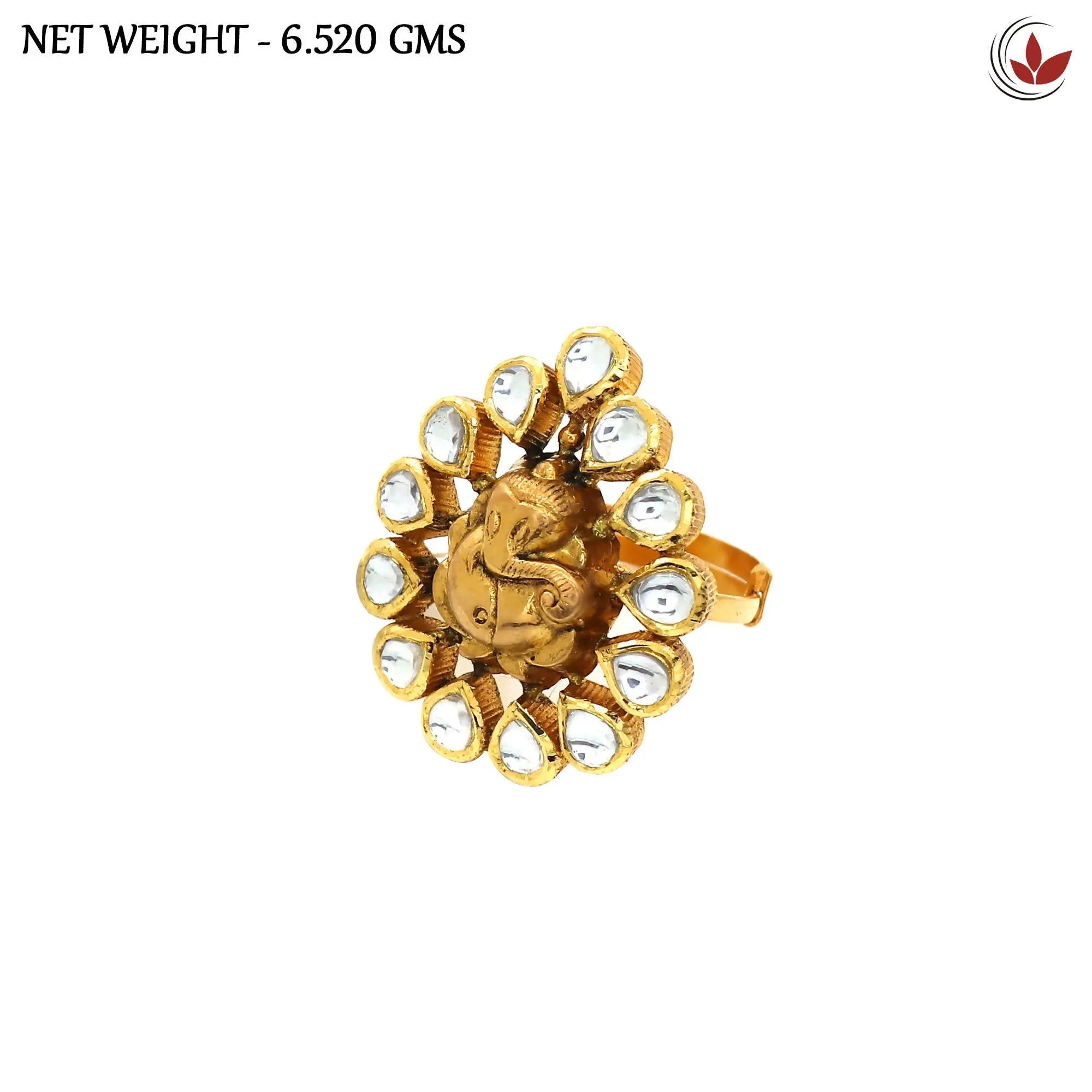 Kundan Ladies Ring Sarafa Bazar India