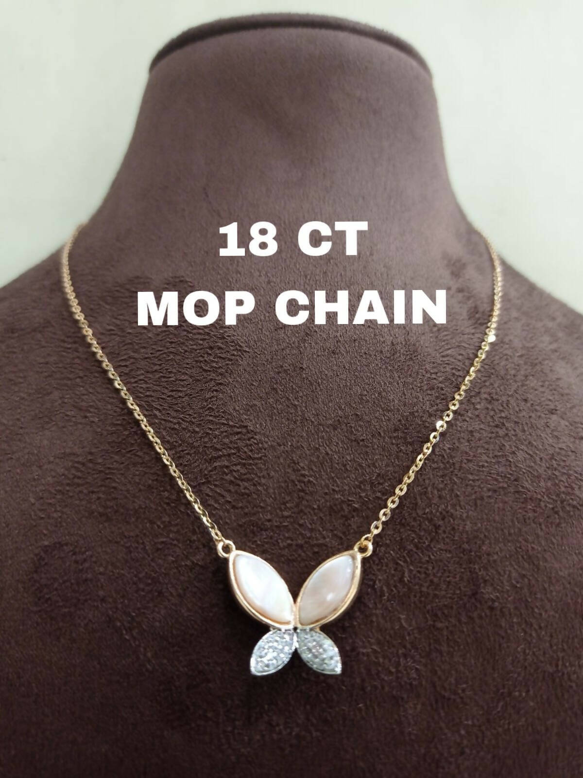 18kt Mop Chain Sarafa Bazar India