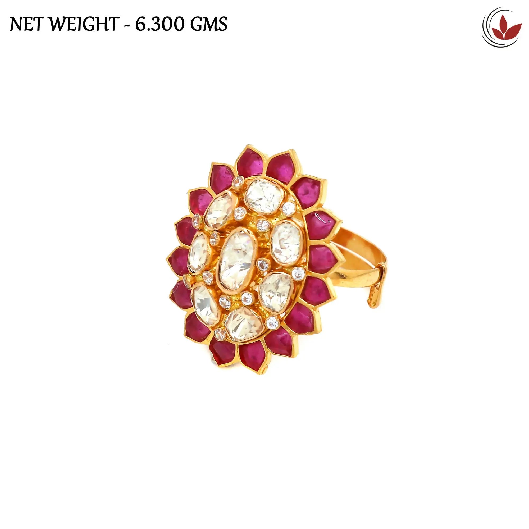 Kundan Ladies Ring Sarafa Bazar India