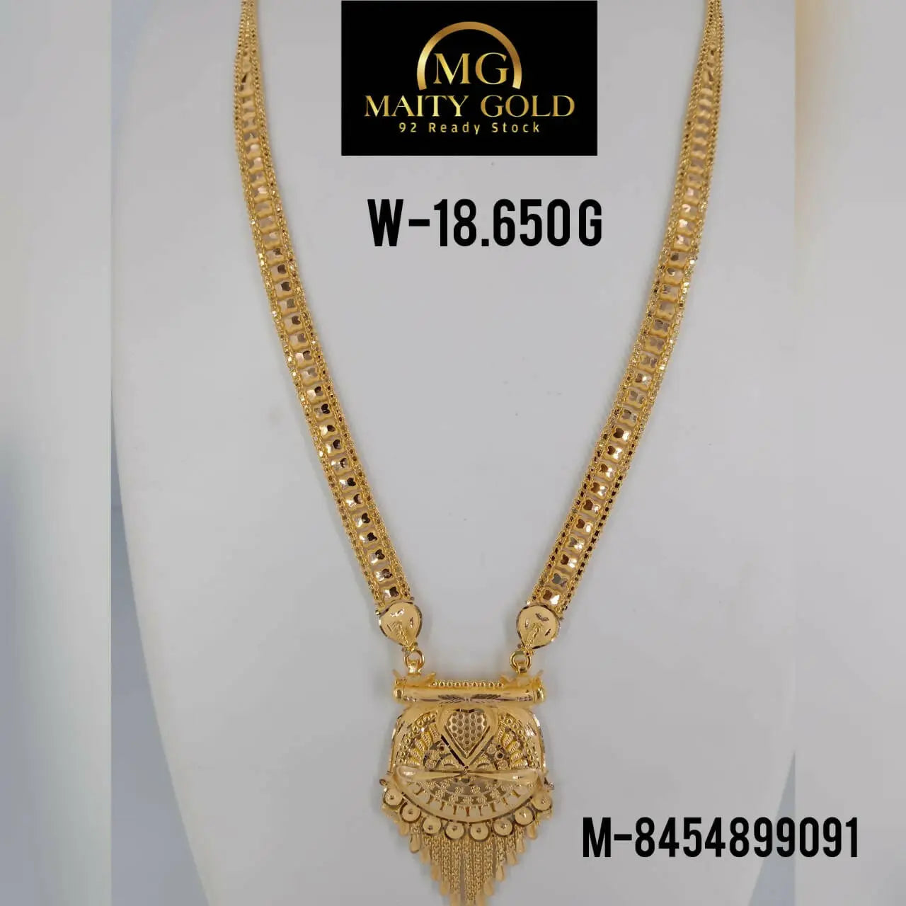 Gold Long Set Sarafa Bazar India