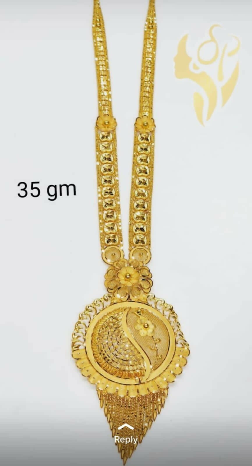 Gold Long Set Sarafa Bazar India