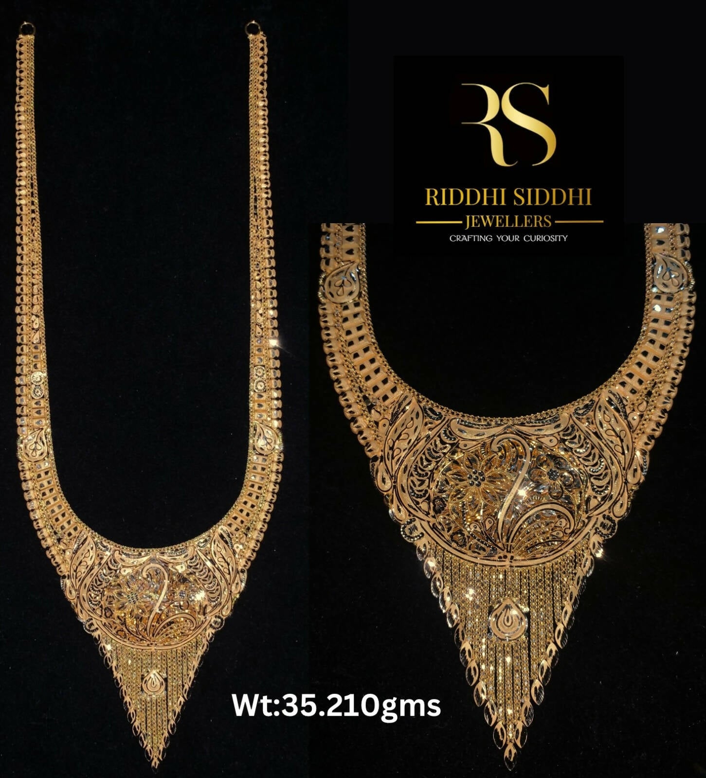 Gold Long Set Sarafa Bazar India