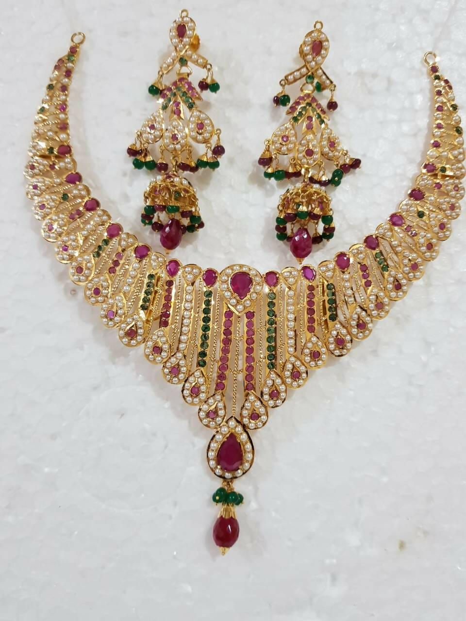 Jadau Necklace Sarafa Bazar India