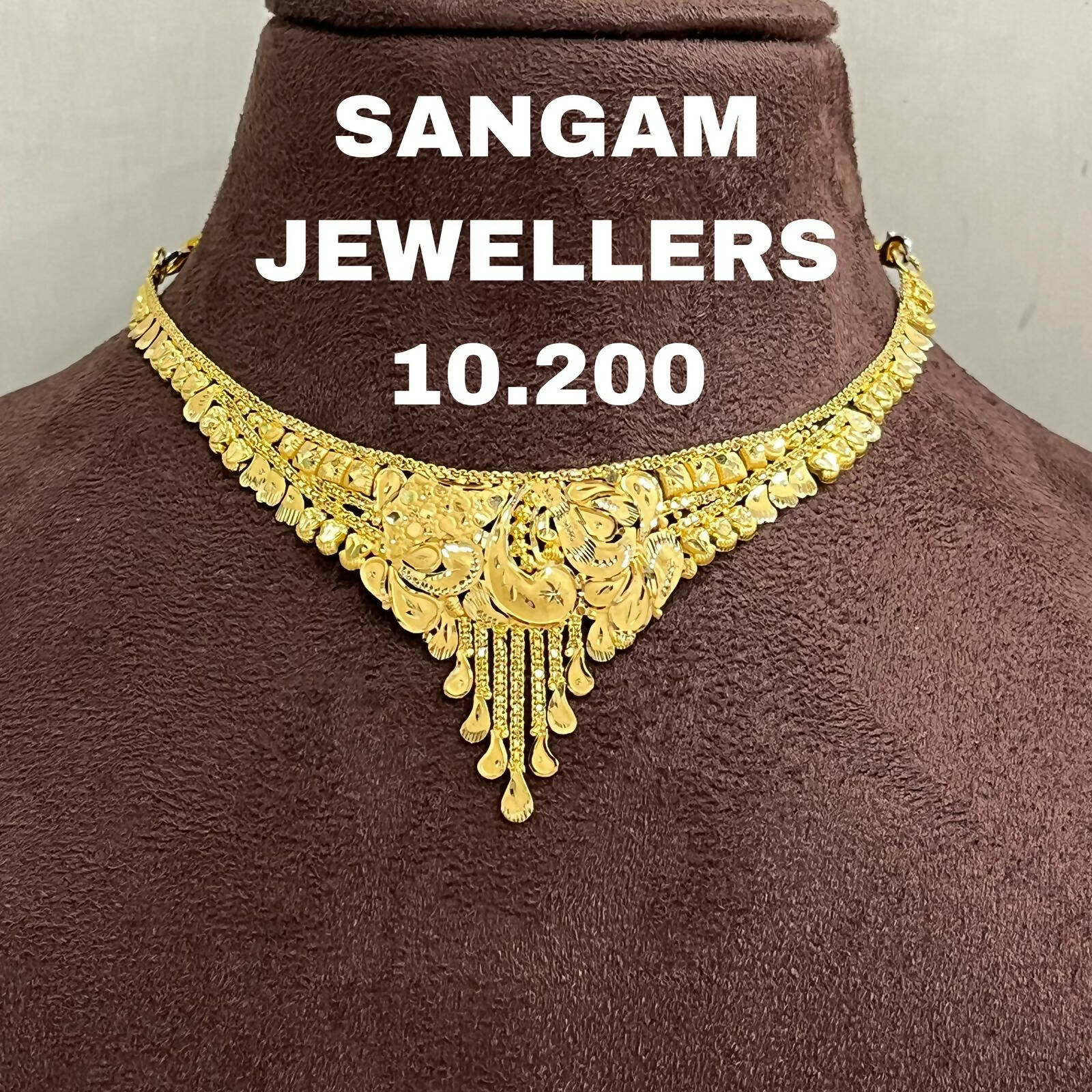 Gold Necklace Sarafa Bazar India